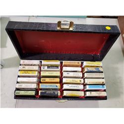 LOT OF 8 TRACKS IN CASE