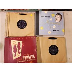 LOT OF 78 RPM SINGLES (TONY MARTIN, SIGMUND ROMBERG, ETC)