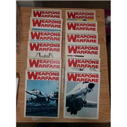 LOT OF 12 WEAPONS & WAREFARE ENCYCLOPEDIAS