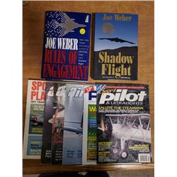 TWO AVIATION NOVELS & MAGAZINES