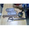 Image 1 : Gas Lamp, Aluminium Foot Rests, Sad Iron Handle and Wood Level (All Bubbles There)