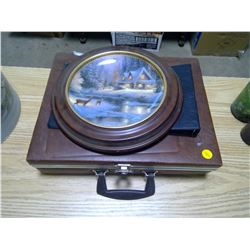 Cassette Carrying Case w/Cassettes, Deer Creek Cottage Decorative Plate and Long Binder