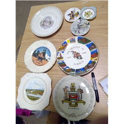 Lot of Decorative Plates - Charles and Diana, World's Largest Flower Pot, Ect.