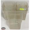 Image 1 : GROUP OF FIVE 4SFSC FOOD CONTAINERS