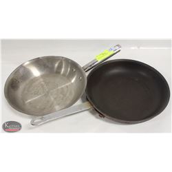 TWO 10.5" FRYING PANS