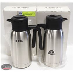TWO NEW STAINLESS STEEL THERMOS M#TGM10SCDN