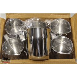CASE OF 6 NEW JOHNSON ROSE 14 OZ FROTHING PITCHERS