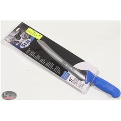 NEW WINCO 9" OFFSET BREAD KNIFE W/ BLUE HANDLE