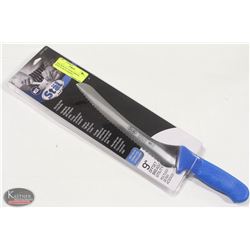 NEW WINCO 9" OFFSET BREAD KNIFE W/ BLUE HANDLE
