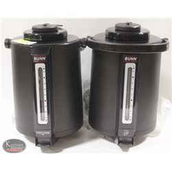 LOT OF 2 BUNN HOT BEVERAGE DISPENSERS