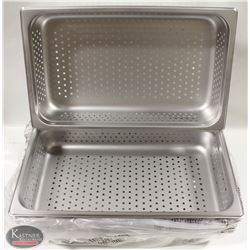 BOX OF 6 NEW FULL SIZE 4" DEEP PERFORATED