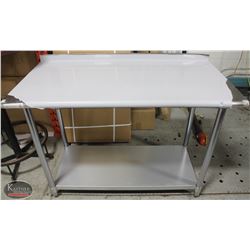 NEW S/S 24"X48"X34" WORKTABLE W/ UNDERSHELF