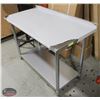 Image 2 : NEW S/S 24"X48"X34" WORKTABLE W/ UNDERSHELF