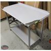 Image 2 : NEW S/S 24"X48"X34" WORKTABLE W/ UNDERSHELF