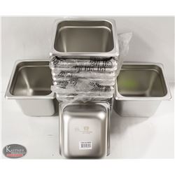 BOX OF 12 NEW 1/6 SZ 6" DEEP INSERTS