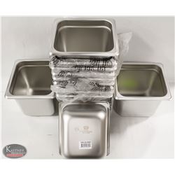 BOX OF 12 NEW 1/6 SZ 6" DEEP INSERTS