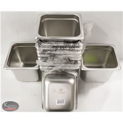 BOX OF 12 NEW 1/6 SZ 6" DEEP INSERTS