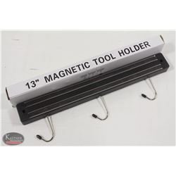NEW 13" MAGNETIC TOOL HOLDER WITH 3 HOOKS
