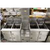 Image 2 : 4-BANK PITCO FRIALATOR DEEPFRYER LINE W/ MIDDLE