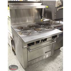 GARLAND 6 BURNER ELECTRIC RANGE W/ OVEN