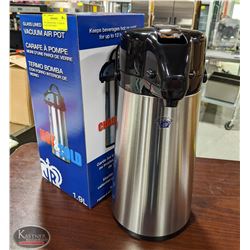 NEW JOHNSON ROSE 1.9 LITRE S/S GLASS LINED AIRPOT