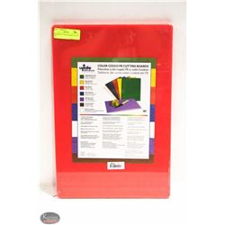 RED POLY CUTTING BOARD 12 X 18 X 1/2"
