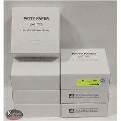 LOT OF 7000 SHEETS OF PATTY PAPER. 5.25"X5.25"
