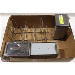 GROUP OF SIX TABLETOP NAPKIN HOLDERS