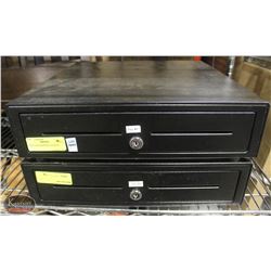 TWO CASH DRAWERS- NO KEYS