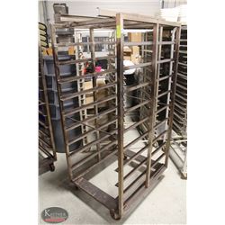 HEAVY DUTY 10 TIER DOUBLE WIDE OVEN RACK W/