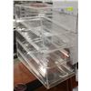 Image 1 : 4-TIER ACRYLIC DISPLAY CASE. 24.5"X13.75"X24.5"