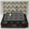 Image 1 : STACK OF 9 ASSORTED MUFFIN PANS
