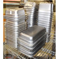 LOT OF APPROX 65 ASSORTED SIZE S/S INSERTS