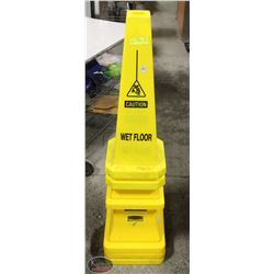GROUP OF 6 VARYING WET FLOOR PYLONS