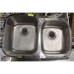 2-WELL DROP-IN S/S SINK. 31"X20.5"