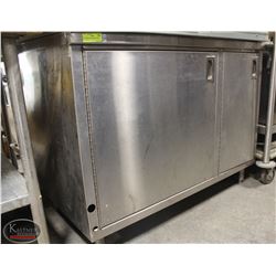 S/S CABINET WITH FOOD INSERT