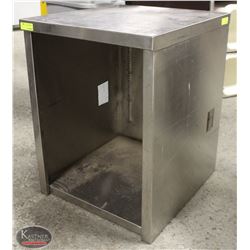 STAINLESS STEEL CABINET. 22"X24"X29"