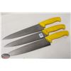 Image 1 : LOT OF 3 J.A. HENCKELS TWIN MASTER 9.5" CHEF'S