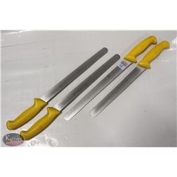 LOT OF 3 J.A. HENCKELS TWIN MASTER 11.5" WAVY EDGE