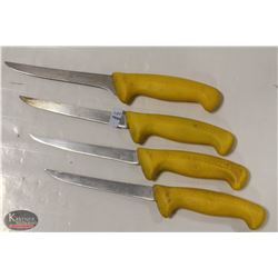 LOT OF 4 J.A. HENCKELS TWIN MASTER 6" BONING