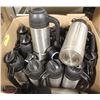 Image 1 : LOT OF 16 PMI 1L INSULATED S/S THERMOS W/ LIDS