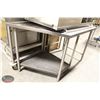 Image 1 : S/S PREP TABLE WITH ANGLED END AND UNDERSTORAGE