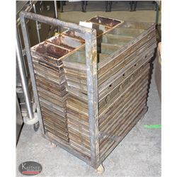 MOBILE BREAD PAN CART *CONTENTS NOT INCLUDED