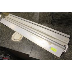 GROUP OF FIVE 4' ALUMINUM ORDER RAILS