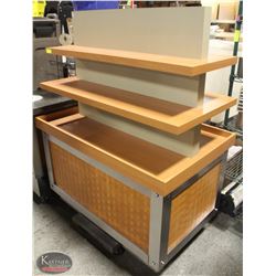 COMMERCIAL 3-TIER DISPLAY SHELF