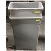 Image 1 : TWO RUBBERMAID GREY SLIM-BINS 3540