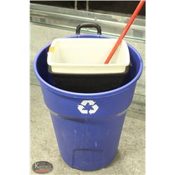 K41) BAILIFF SEIZURE: 3 ASSORTED TRASH CANS W/ ONE