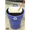 Image 1 : K41) BAILIFF SEIZURE: 3 ASSORTED TRASH CANS W/ ONE