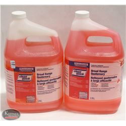2 JUGS OF CLEAN QUICK BROAD RANGE QUATERNARY