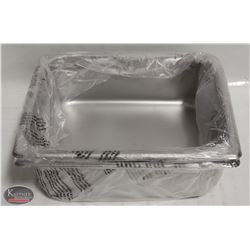 1/2 SIZE, 4" DEEP STAINLESS INSERT - LOT OF 2